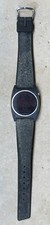 Orologio da polso uomo vintage anni '70 Texas Instruments LED rosso RARO orologio LEGGI nero