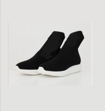 Stivaletti Donna Basso Boots Nero  37 tessuto calzino aderente 