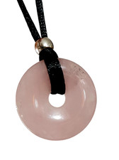 Collana Quarzo Rosa 30mm