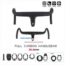  Manubrio integrato in fibra