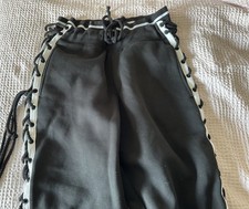 Leggings Puma by Rihanna Fenty donna piccoli neri allacciati stretti joggers rari