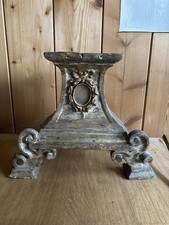 Antica base in legno - intagliata e dorata a mano - di Oberammergau