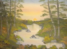 Dipinto ad olio impressionista