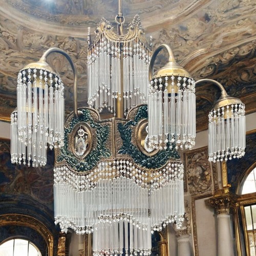 Lampadario vintage bronzo - in,