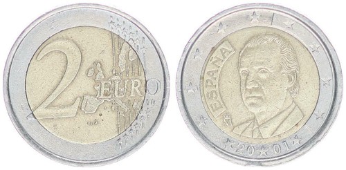 Euro spagna 2001 - euro,