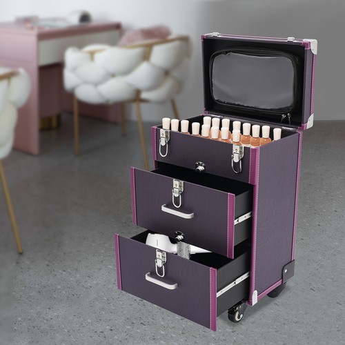 Large rolling cosmetic case - large,