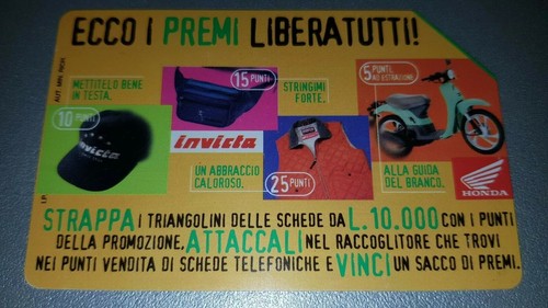 Scheda telefonica 10000 - scheda, lire