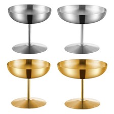 Tazza di gelato in acciaio