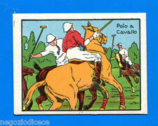 A028 FIGURINA CARTONATA -Anni 50??- Figurina-Sticker - POLO A CAVALLO -New