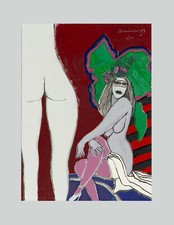 Guillaume CORNEILLE - "Composizione" (C), 1974 - Serigrafia, 44 x 32 cm