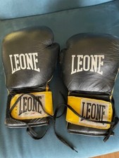 GUANTONI IN PELLE LACCI BOXE