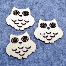  Gufi Soprammobili Gufo Soprammobile Ornamenti in Legno Non Finiti