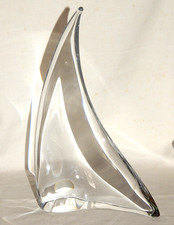 Scultura in vetro barca a vela