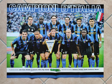 DOPPIO POSTER SQUADRA INTER 2008/2009 17° SCUDETTO CAMPIONI D'ITALIA