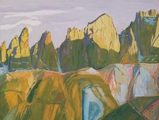 Quadro paesaggio Dolomiti