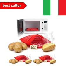 TEMPO DI SALDI Sacco Cuoci Patate In Microonde Riutilizzabile Ottimo Per Diet...