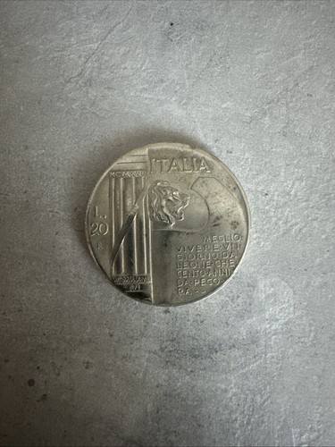 Moneta lire 1943 benito - moneta,