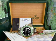 ROLEX Vintage 40mm Inox SUBMARINER Lunetta Verde KERMIT 16610 LV - SANT BLANC