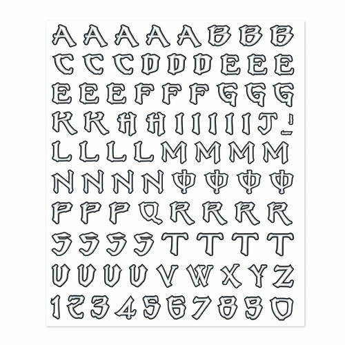 Kit lettere adesive - kit,