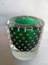 porta candela in vetro murano anni 70