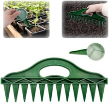 2 distributori di semi, seminatrice con 12 fori, attrezzo regolabile per semina,