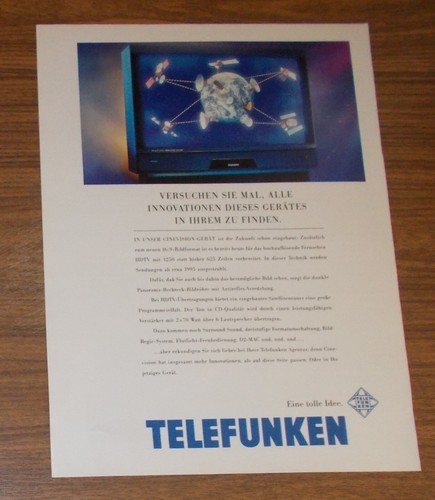 Rara pubblicità telefunken - rara,