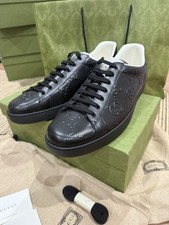 Sneakers Gucci uomo pelle nera