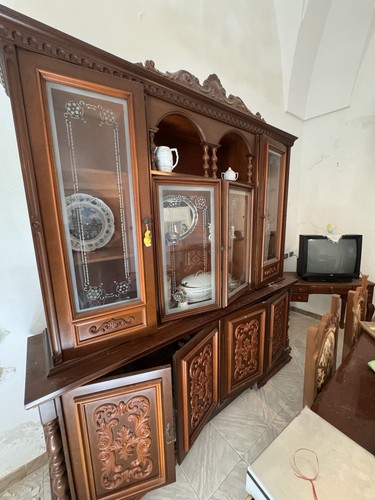 Credenza vetrina in legno - credenza,