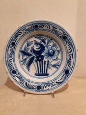 Piatto Antico In Porcellana Blu Delft