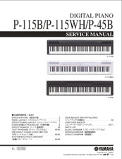 Service Manual, Circuit schematic, Manuale tecnico piano Yamaha P45/P115
