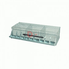 GABBIE GABBIA CONIGLI INGRASSO TRE FORI PER 6 CONIGLI CM. 100X40X27H