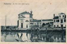 1931 PELLESTRINA S. Vito visto dalla laguna Venezia Cartolina Bonivento Chioggia