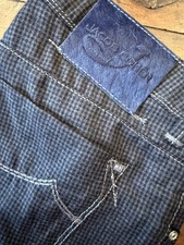 Jacob Cohen Pantalone in  lana W 35 pied de poule grigio blu. Leggere le misure!