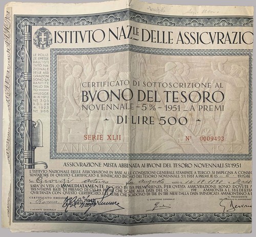 Buono tesoro novennale - buono,