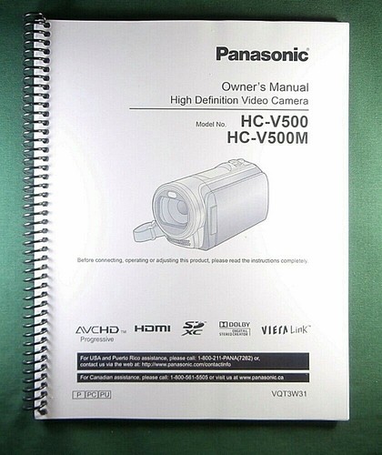Panasonic v500 manuale - panasonic,