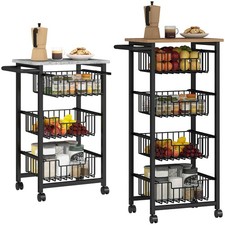 HOMCOM Carrello Cucina con 3/4