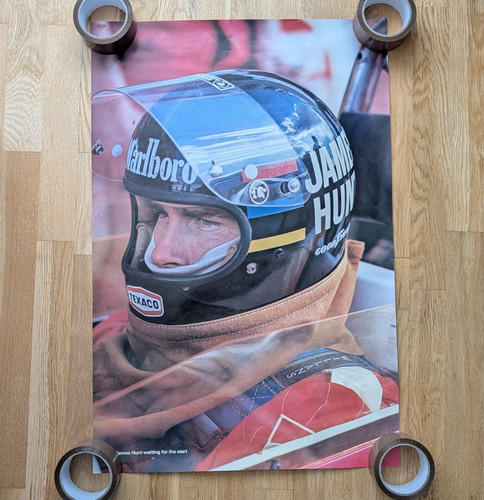 Poster originale james hunt - originale, in