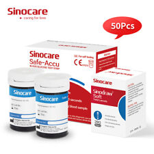 50 strisce reattive per la glicemia per Sinocare Safe-Accu senza misuratore