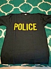 MAGLIETTA T-SHIRT OPERATIVA POLIZIA NYPD  LOGO POLICE BLU TAGLIA M 