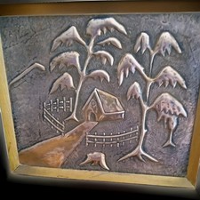 Quadro Su Rame Vintage Anni