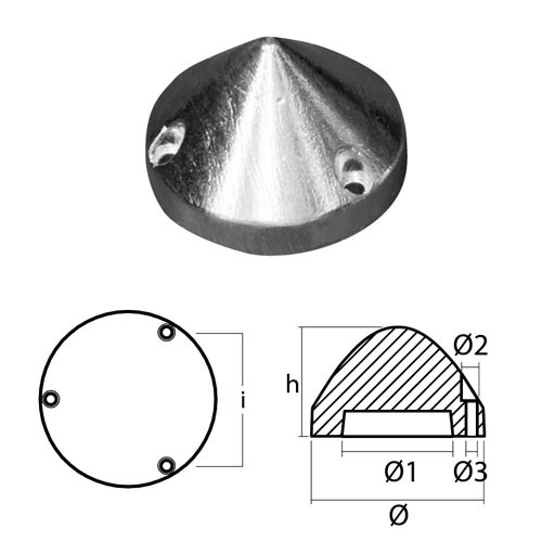 Anodo ogiva tecnoseal per - ogiva,