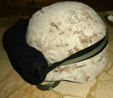US Marines, USMC Helmet LWH Gen 1 GENTEX con cover reversibile MARPAT e ESS Mask