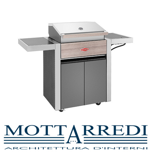 Barbecue gas con carrello 4 - con, 3