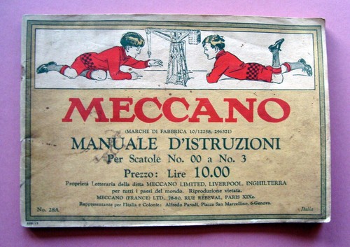 Meccano manuale istruzione - meccano,