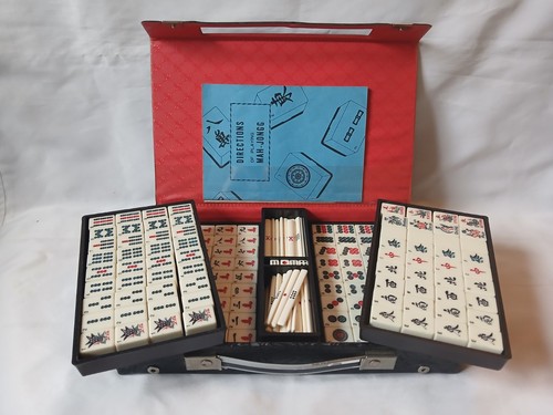 Vintage mahjong 144 piastrelle - vintage,