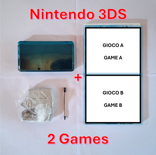 Nintendo 3ds aqua blue - 3ds,