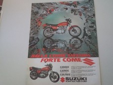 advertising Pubblicità 1981 MOTO SUZUKI GS 500 E - GS 550 E