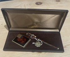 Sarome Quartz Lighter accendino vintage raro Custodia E Placcatura Oro 24k