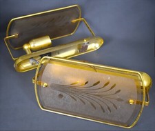 Lot 2 appliques murales métal