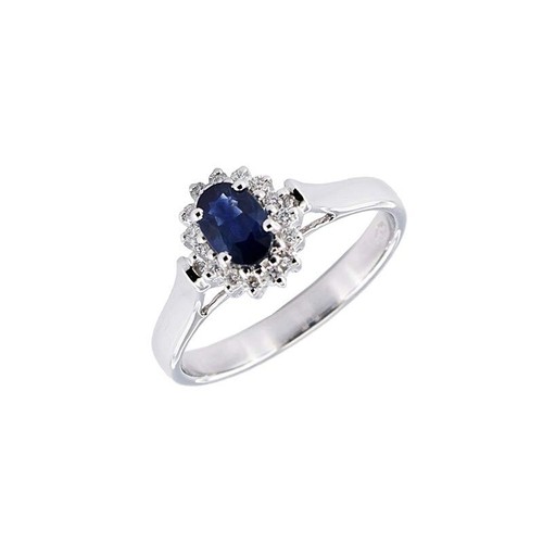 Anello solitario zaffiro - anello, e